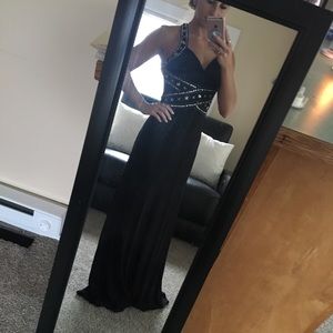 Black & Silver Formal Dress